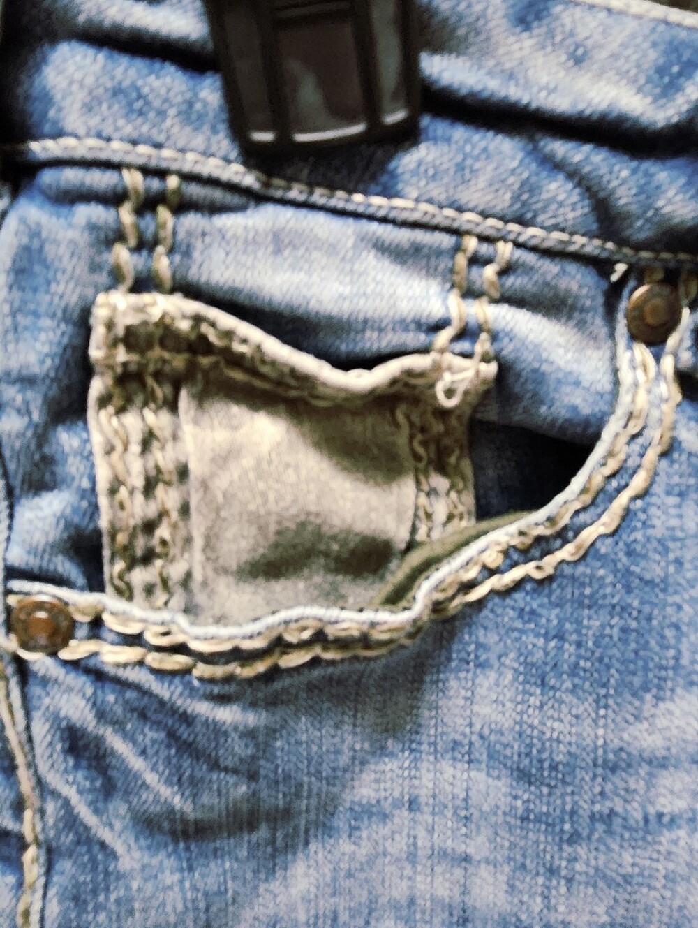 Cowgirl Tuff Light Blue Flare Jeans - Picture 2 of 10